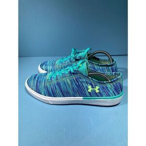 Under Armour Youth Girls Shoes Sneakers Size 7Y Blue Green 3020046-301